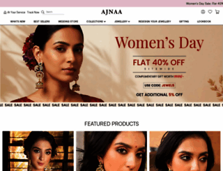 ajnaajewels.com screenshot