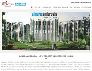 ajnaraambrosiasector118.in screenshot