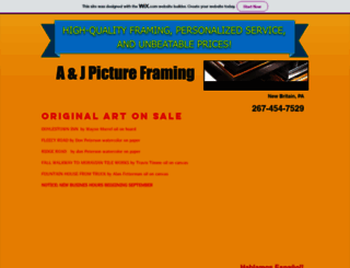 ajpictureframingus.com screenshot