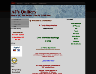 ajsquiltery.com screenshot