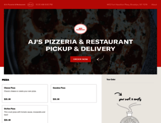 ajsrestaurantpizzeria.com screenshot
