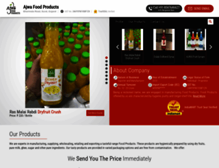 ajwafoodproducts.com screenshot
