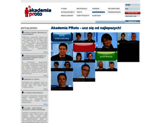 akademiaproto.pl screenshot
