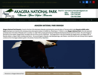 akageranationalpark.net screenshot