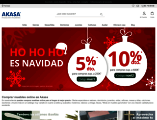 akasamuebles.es screenshot