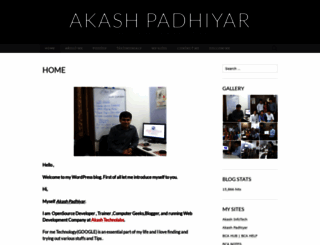 akashpadhiyar.wordpress.com screenshot