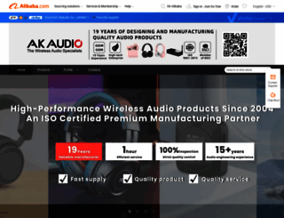 akaudio1.en.alibaba.com screenshot