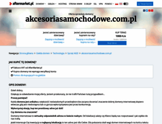 akcesoriasamochodowe.com.pl screenshot