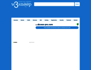 akcess-pro.com.w3snoop.com screenshot