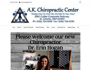 akchiropracticcenter.com screenshot