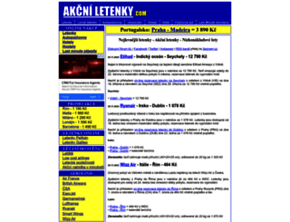 akcniletenky.com screenshot