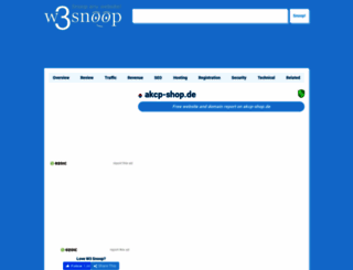 akcp-shop.de.w3snoop.com screenshot
