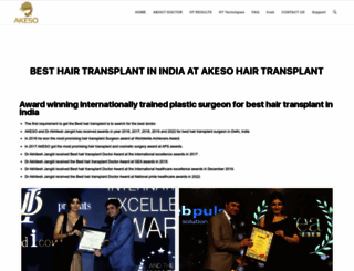akesohairtransplant.com screenshot