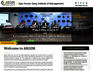 akgim.edu.in screenshot