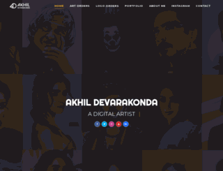 akhildevarakonda.com screenshot