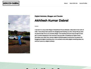 akhileshdabral.com screenshot