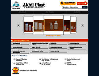 akhilplast.com screenshot