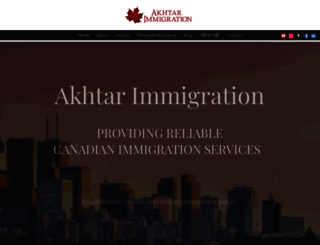 akhtar-immigration.com screenshot