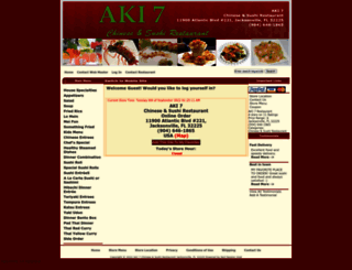 aki7restaurant.com screenshot