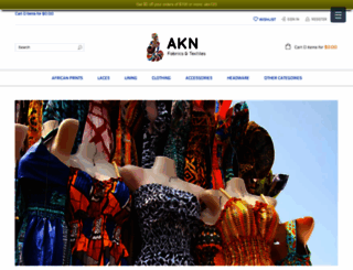 aknfabrics.com screenshot