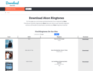akon.download-ringtone.com screenshot