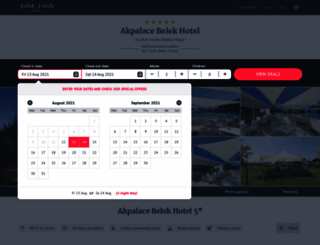 akpalace.belek-hotels.com screenshot