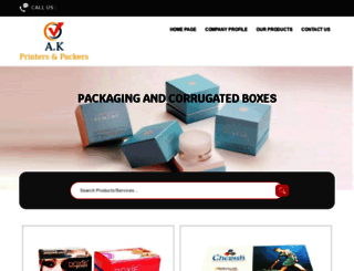 akprintpacks.com screenshot