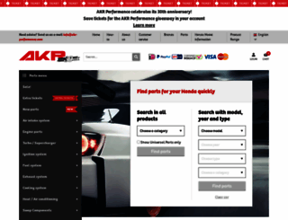 akr-performance.com screenshot