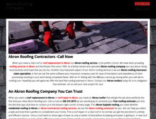 akron-roofing.com screenshot