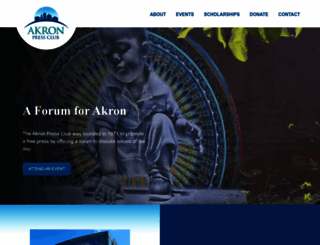 akronpressclub.org screenshot