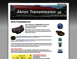 akrontransmission.com screenshot