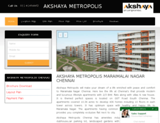 akshayametropolis.in screenshot