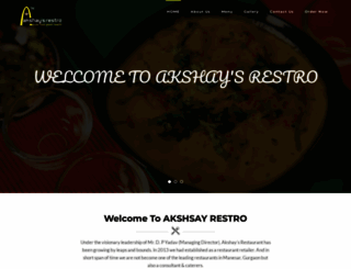 akshaysrestro.com screenshot
