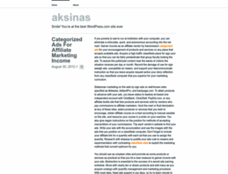 aksinas.wordpress.com screenshot