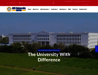aksuniversity.ac.in screenshot