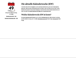 aktuelle-kalenderwoche.com screenshot