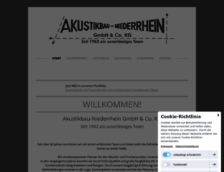 akustikbau-niederrhein.de screenshot