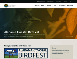 alabamacoastalbirdfest.com screenshot