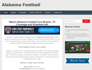 alabamafootballlive.com screenshot