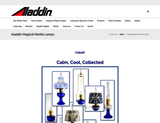 aladdinlamps.com screenshot