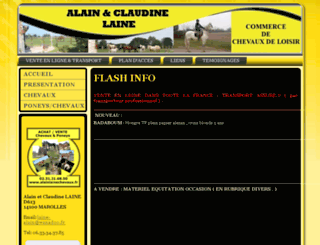 alainlainechevaux.fr screenshot