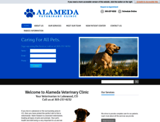 alamedavetclinic.com screenshot