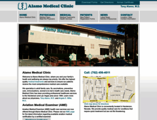 alamoclinic.com screenshot