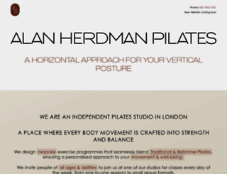 alanherdmanpilates.co.uk screenshot