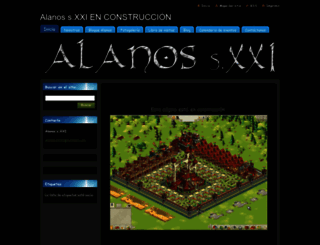 alanos-s-xxi.webnode.es screenshot