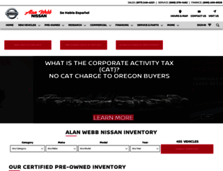alanwebbnissan.com screenshot