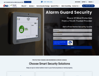 alarmguardsecurity.ca screenshot