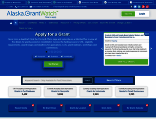 alaska.grantwatch.com screenshot
