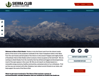 alaska.sierraclub.org screenshot