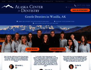 alaskacenterfordentistry.com screenshot